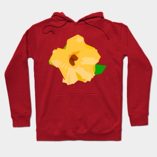 Flower daisy minimal yellow cute Hoodie